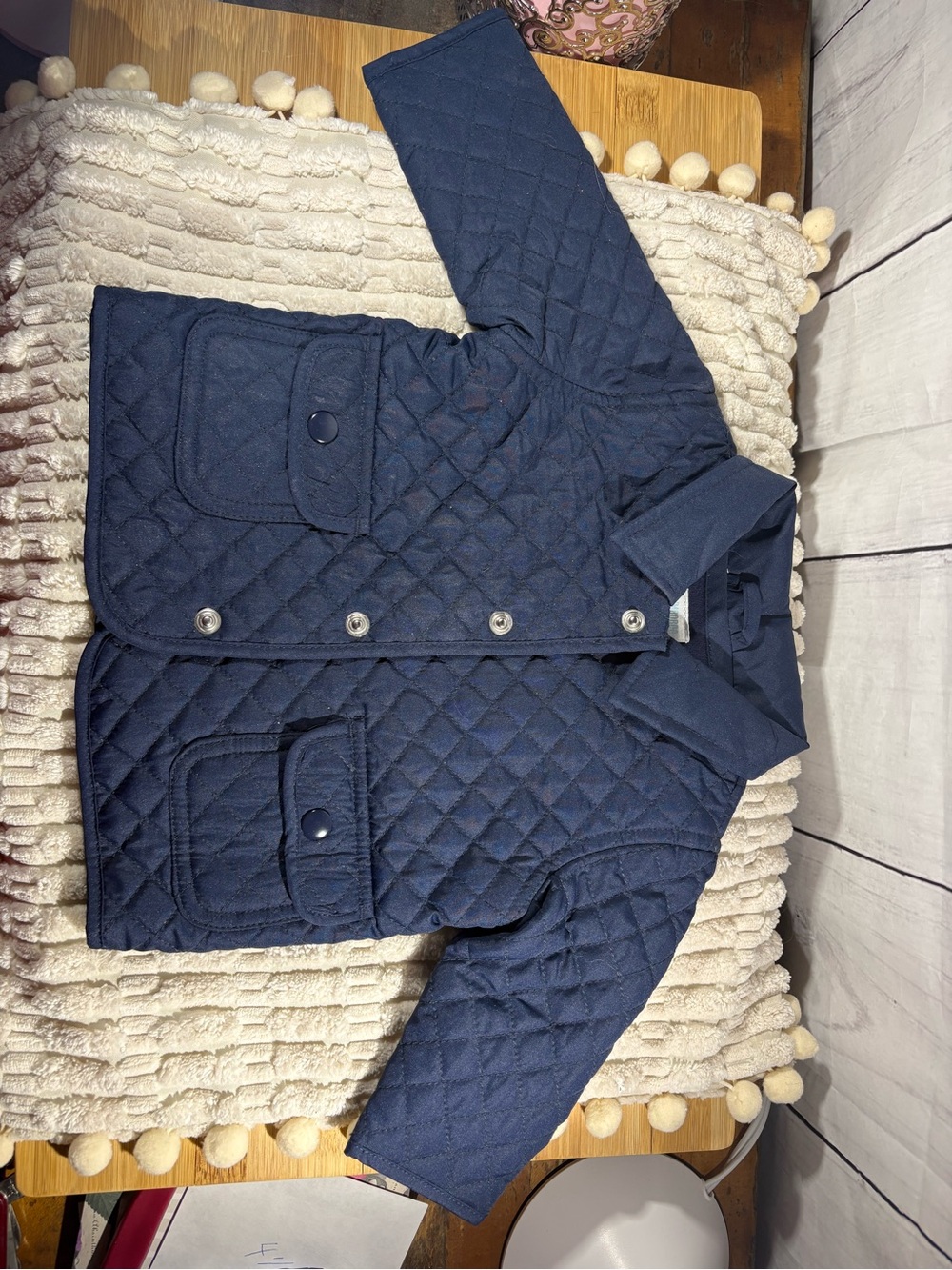Gymboree Quilted Navy Blue Pea Coat